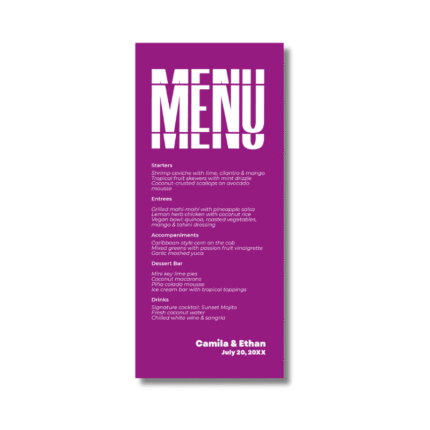 Menu Mod.2 Stationery